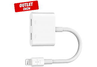 BELKIN F8J198BTWHT Lightning Şarj + Ses Girişi Çoğaltıcı Outlet 1179237