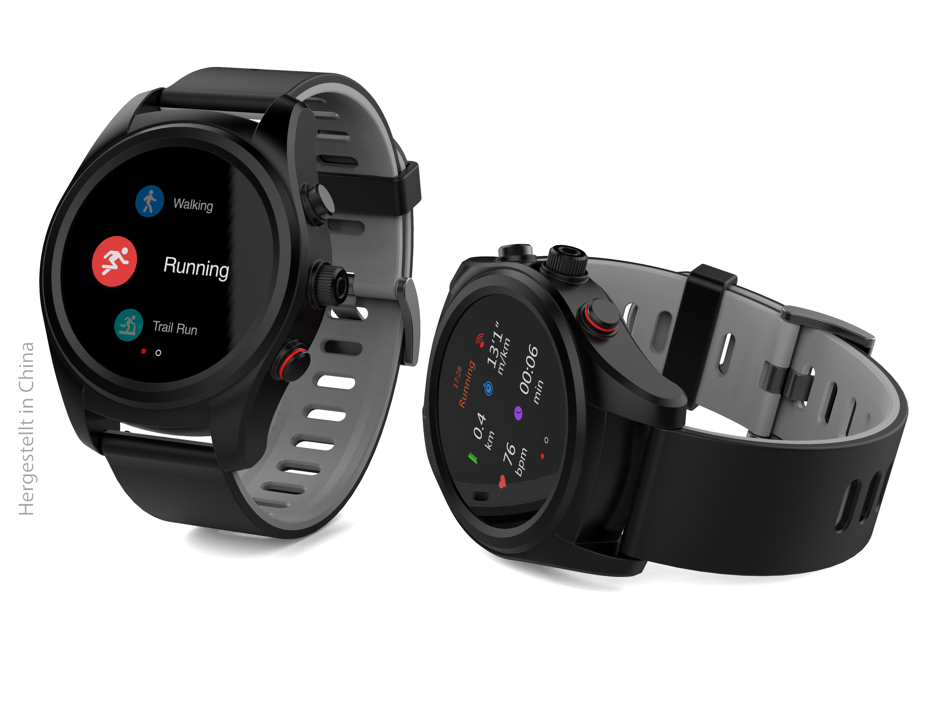 SWISSTONE SW 750 PRO Smartwatch Kunststoff, 220 mm, Schwarz
