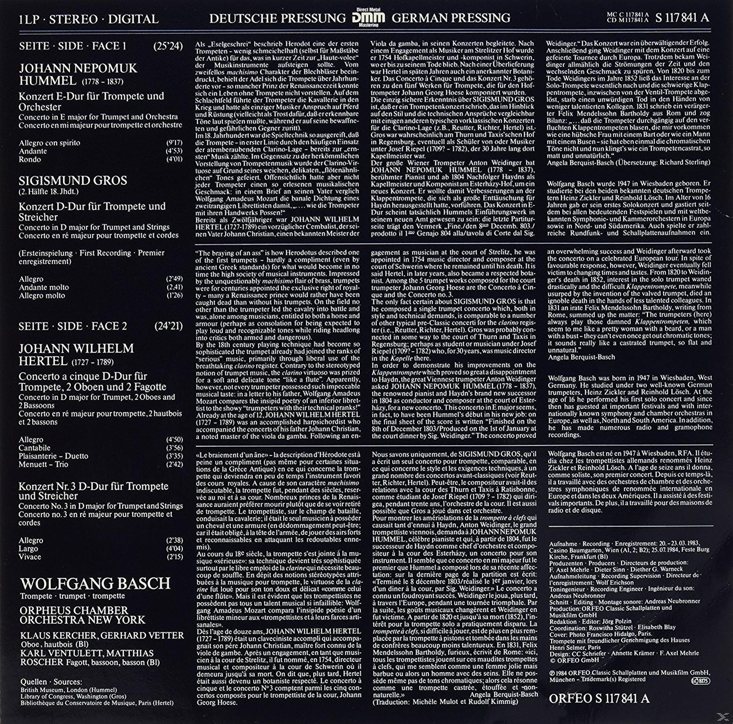 Seite eines Schallplattenalbums. Der Text ist auf Deutsch und Französisch.