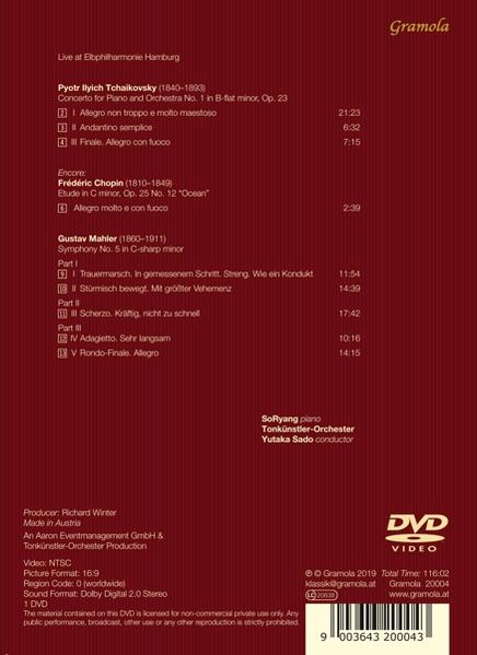 - at Joo (DVD) Soryang, Yutako Elbphilharmonie Live Sado - Tonkünstlerorchester,