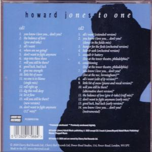CD-Hülle mit Text. Listet Songs auf zwei CDs auf. Silhouette einer Person auf blauem Hintergrund.