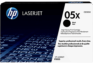 Tóner - HP 05X LaserJet, Negro, CE505X