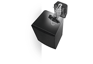 Soporte altavoces - Vogel's 3200 Black, Pared, Inclinable 30º, Giratorio 70º, Negro