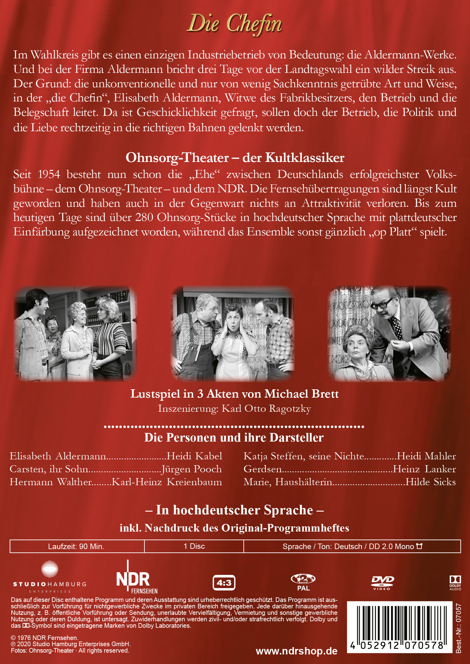 Theater DVD Die Ohnsorg Chefin -