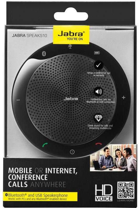 JABRA SPEAK 510 UC + Link 370 Konferenzlösung, Schwarz