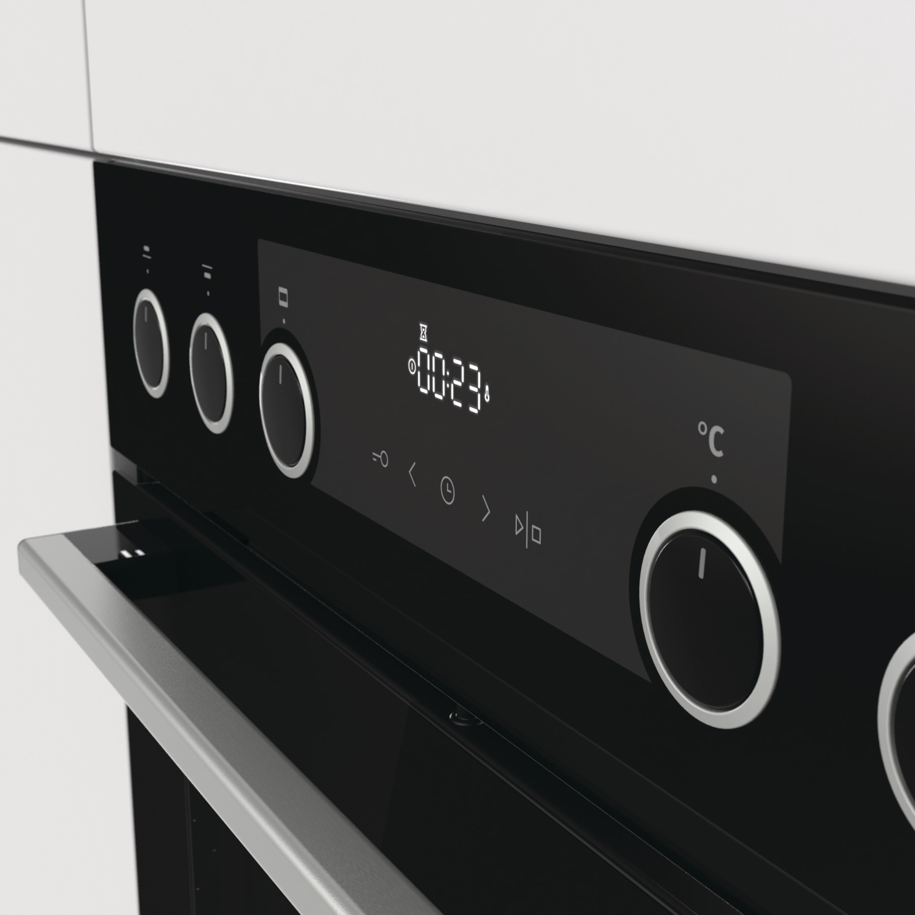GORENJE BLACK SET III, Einbauherdset (Elektrokochfeld, A, 71 l)