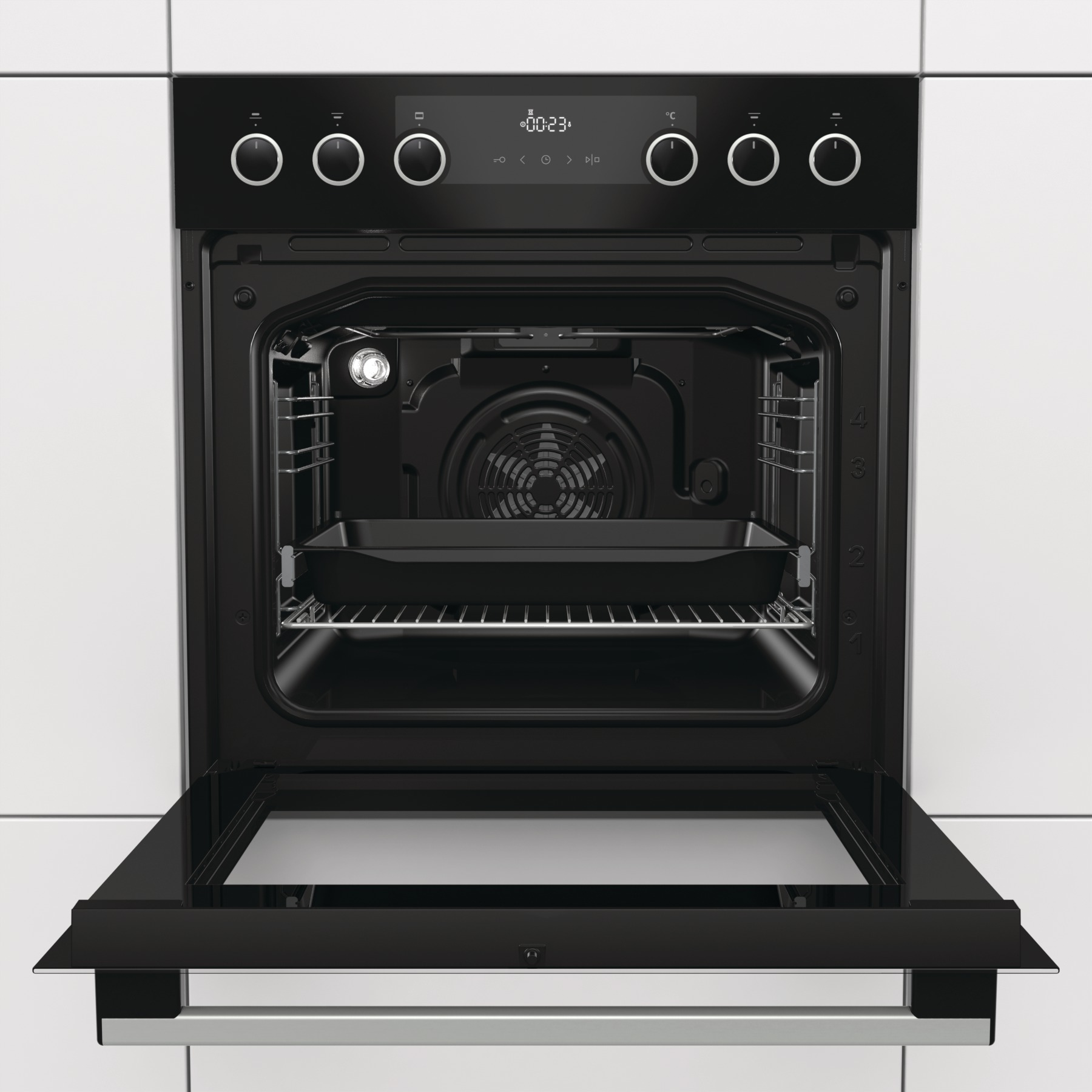 GORENJE BLACK SET III, Einbauherdset (Elektrokochfeld, A, 71 l)