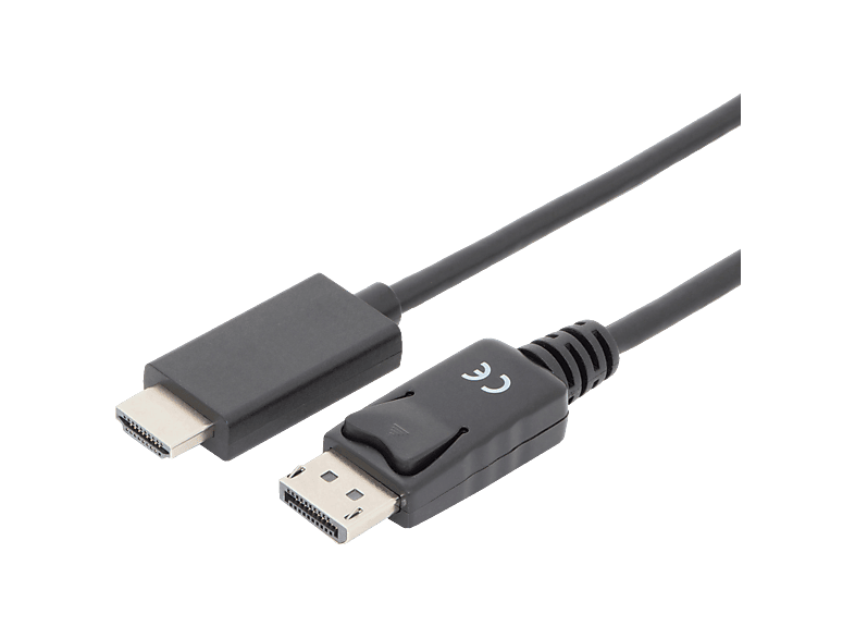 DIGITUS AK-340303-010-S DisplayPort Adapterkabel, DP - HDMI Typ A, 1 Meter; DisplayPort Kabel----DisplayPort Kabel