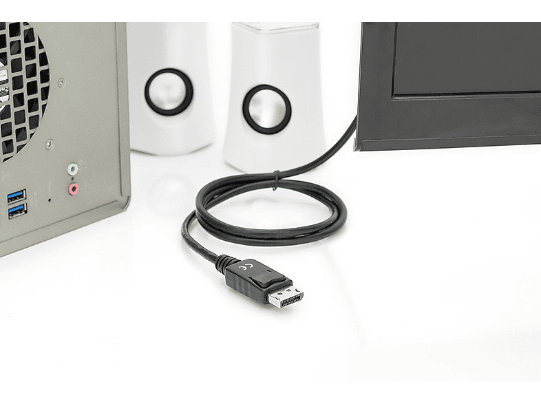 DIGITUS AK-340303-010-S DisplayPort Adapterkabel, DP - HDMI Typ A, 1 Meter; DisplayPort Kabel----DisplayPort Kabel — Foto 2 von 2