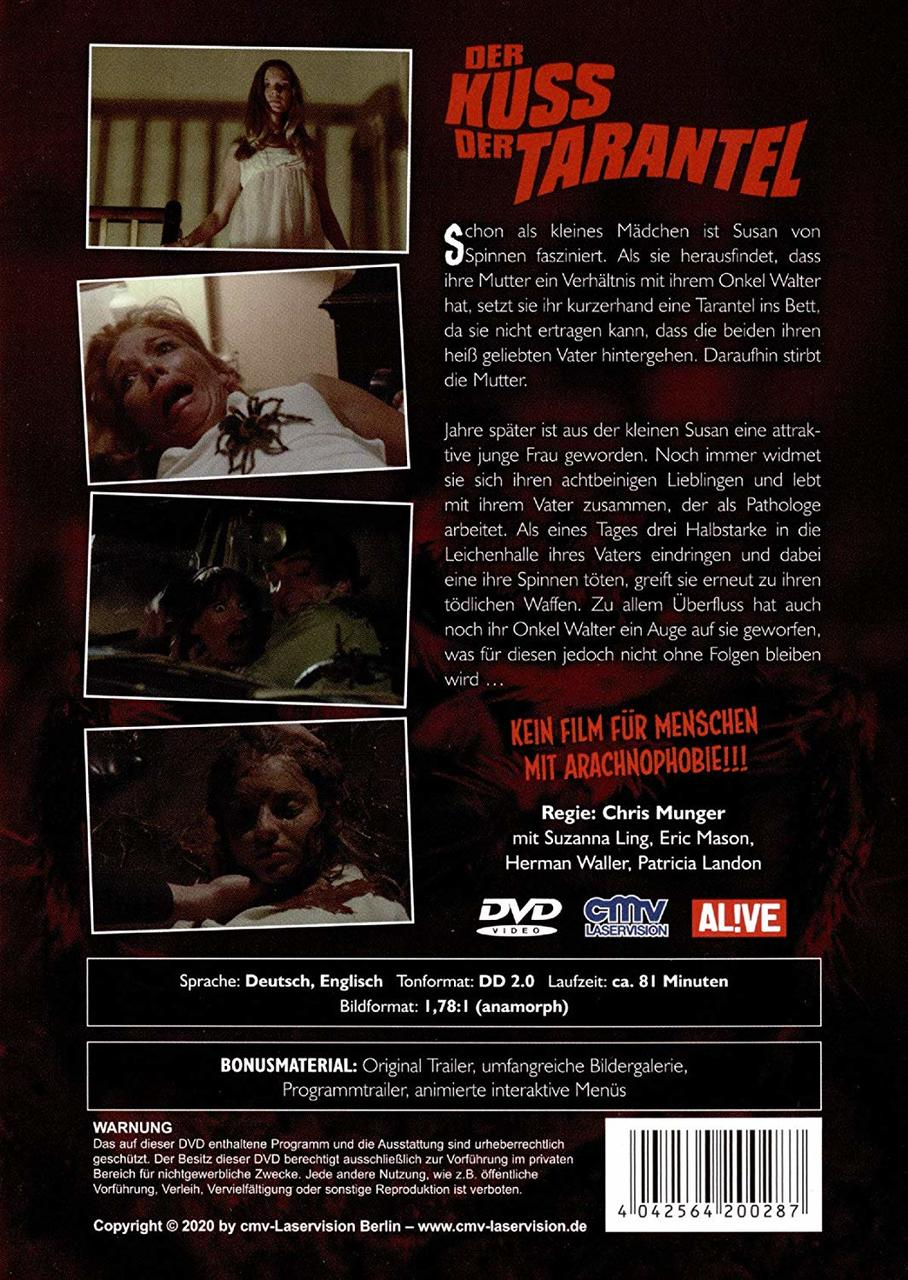 DVD-Cover mit Szenen aus einem Horrorfilm. Das Cover ist auf Deutsch und zeigt Bilder einer Frau.