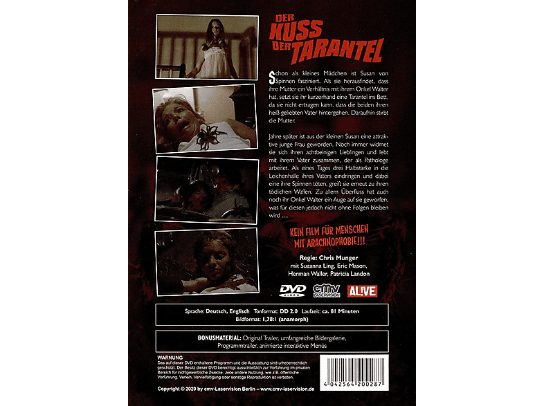 Thumbnail - Der Kuss der Tarantel (uncut) (Neuauflage) DVD