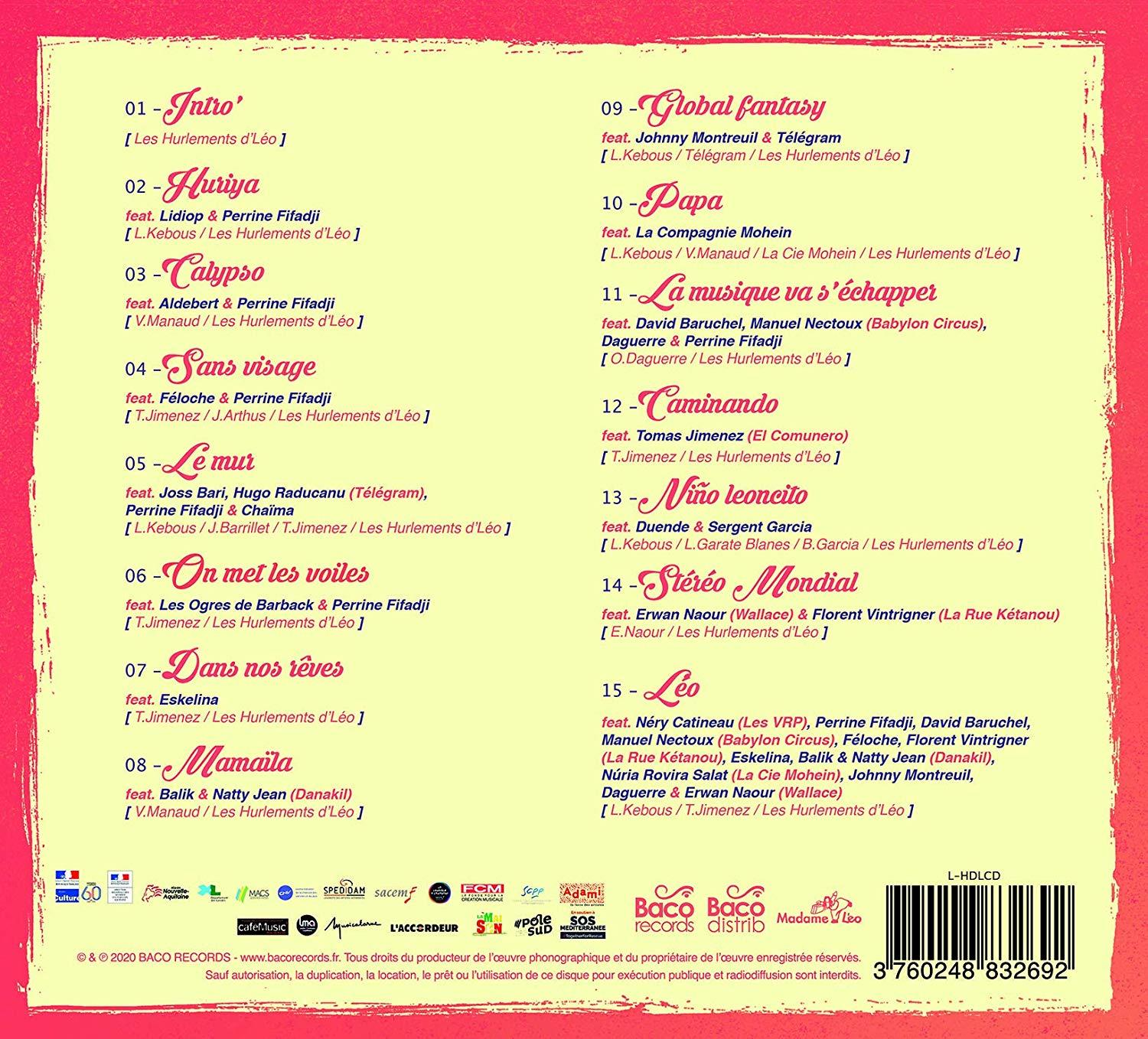 Les Hurlements D'léo - Mondial Stereo  - (CD)