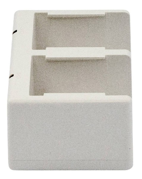 Cargador - Ezviz CS-CMT-CHARGER, Doble ranura, Para C3A, LED, Blanco