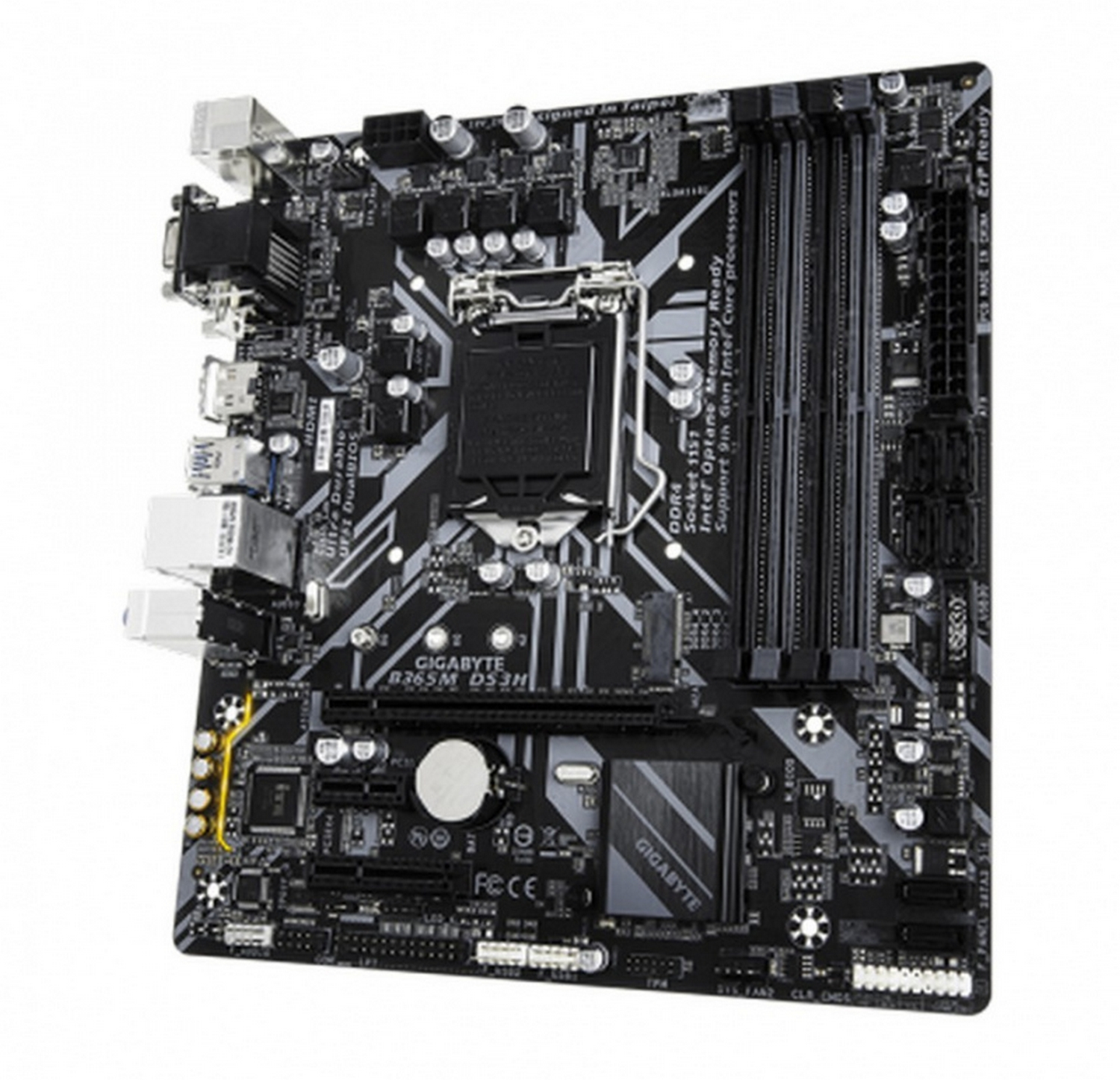 Placa base gaming - Gigabyte B365M DS3H, Chipset Intel® B365, Ranuras PCIe, DIMM, Hasta 64GB RAM, 8 canales