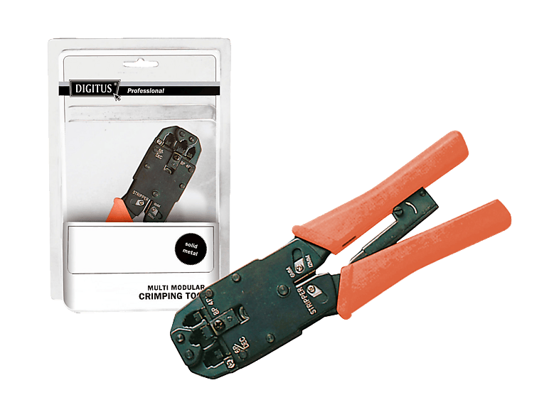DIGITUS DN-94004 Multi Modular Crimpzange, Vollmetal; Crimpzange----Crimpzange