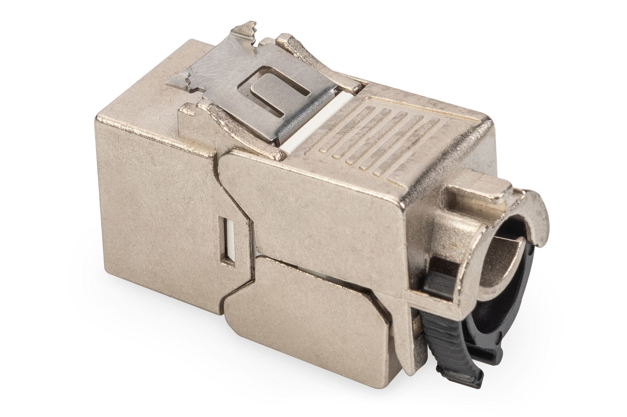 DIGITUS DIGITUS DN-93619-24 CAT 6A Keystone Modul 24er Set STP Werkzeugfrei Staubsch Int. Kabelmanager Metall-Snap-in , Silber