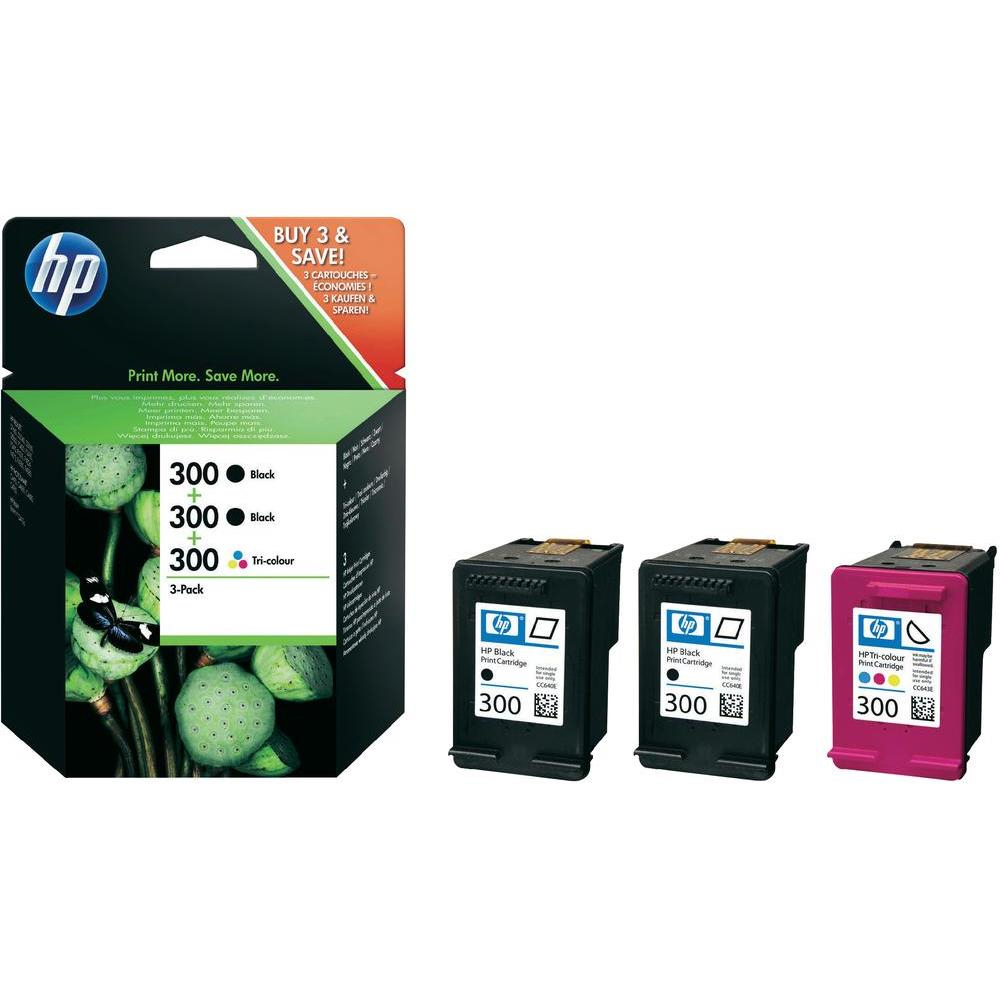 HP 300 Tintenpatrone Schwarz/Cyan/Magenta/Gelb (SD518AE)