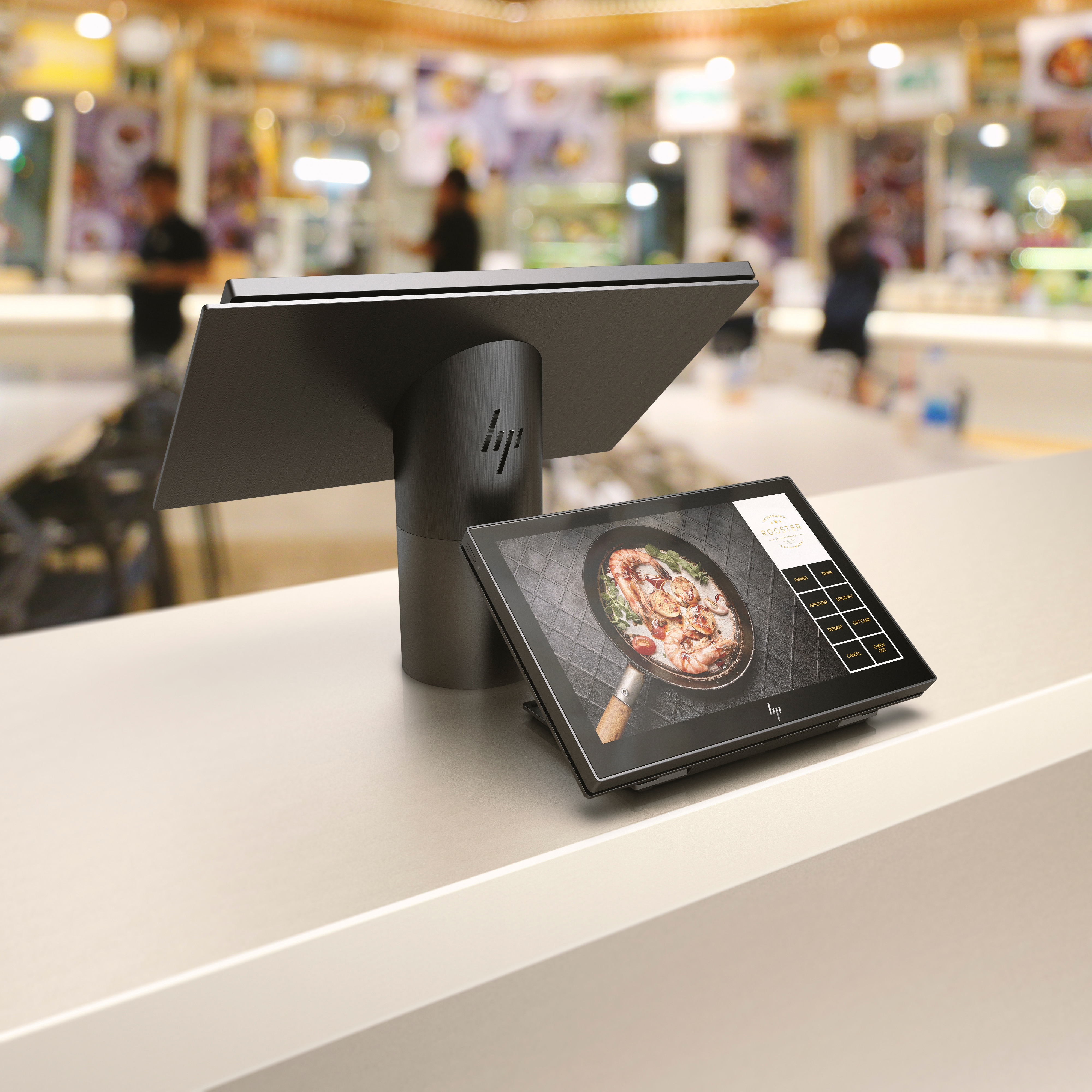 HP - B2B ElitePOS G1 Retail-System, Modell 141 - Celeron® 3965U - 4 GB - 128 GB