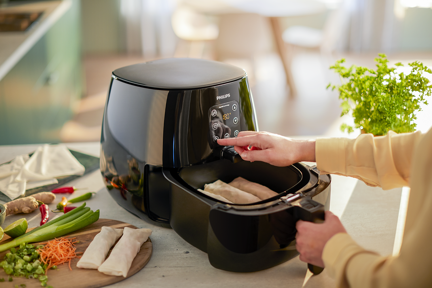 PHILIPS  Essential XL HD9260/90 - Heteluchtfriteuse - Zwart - 1,2 kg - 1900 W