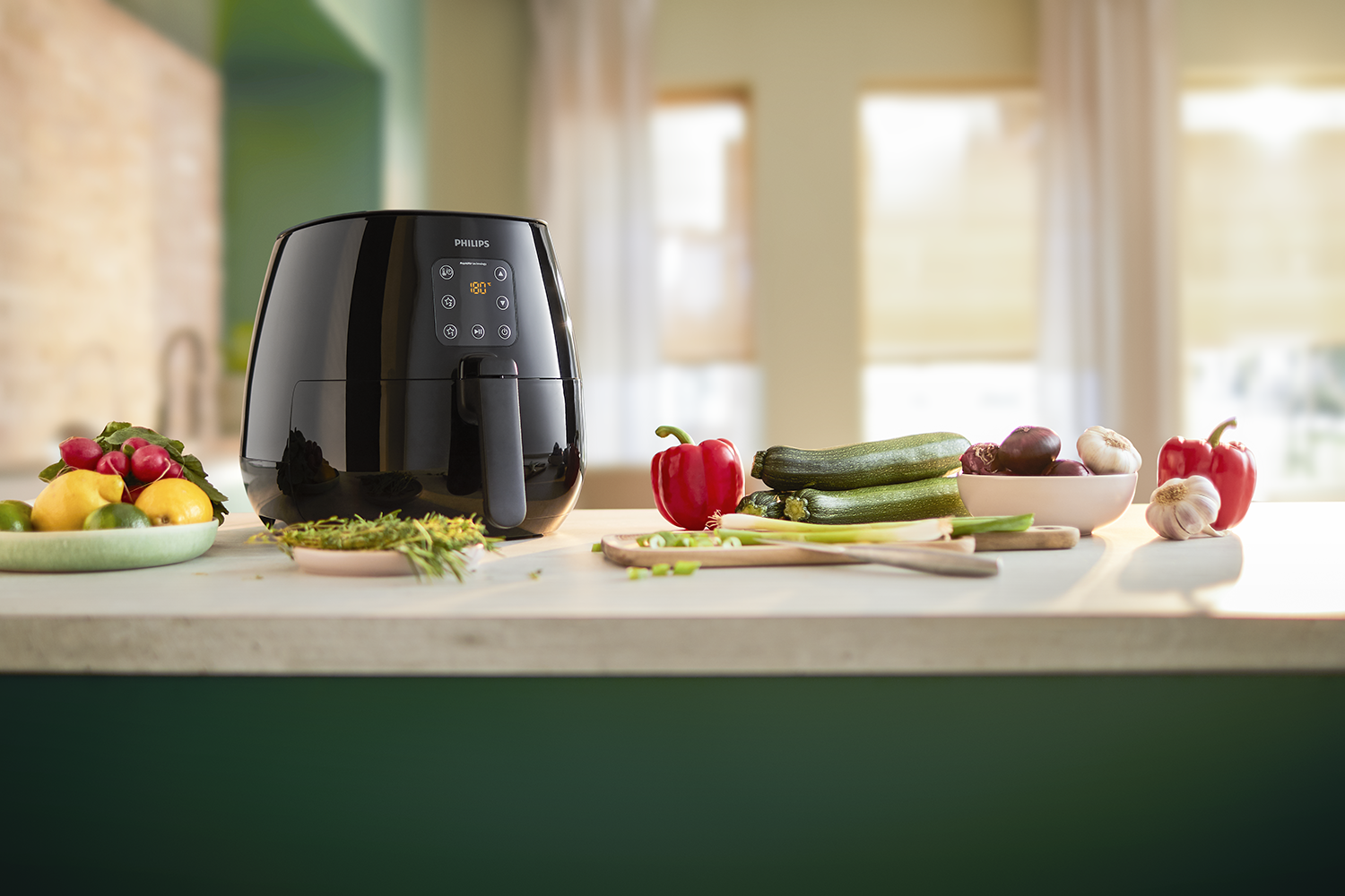PHILIPS  Essential XL HD9260/90 - Heteluchtfriteuse - Zwart - 1,2 kg - 1900 W