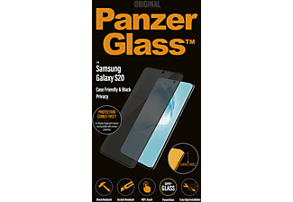 PANZERGLASS Privacy Case Friendly Zwart voor Samsung Galaxy S20