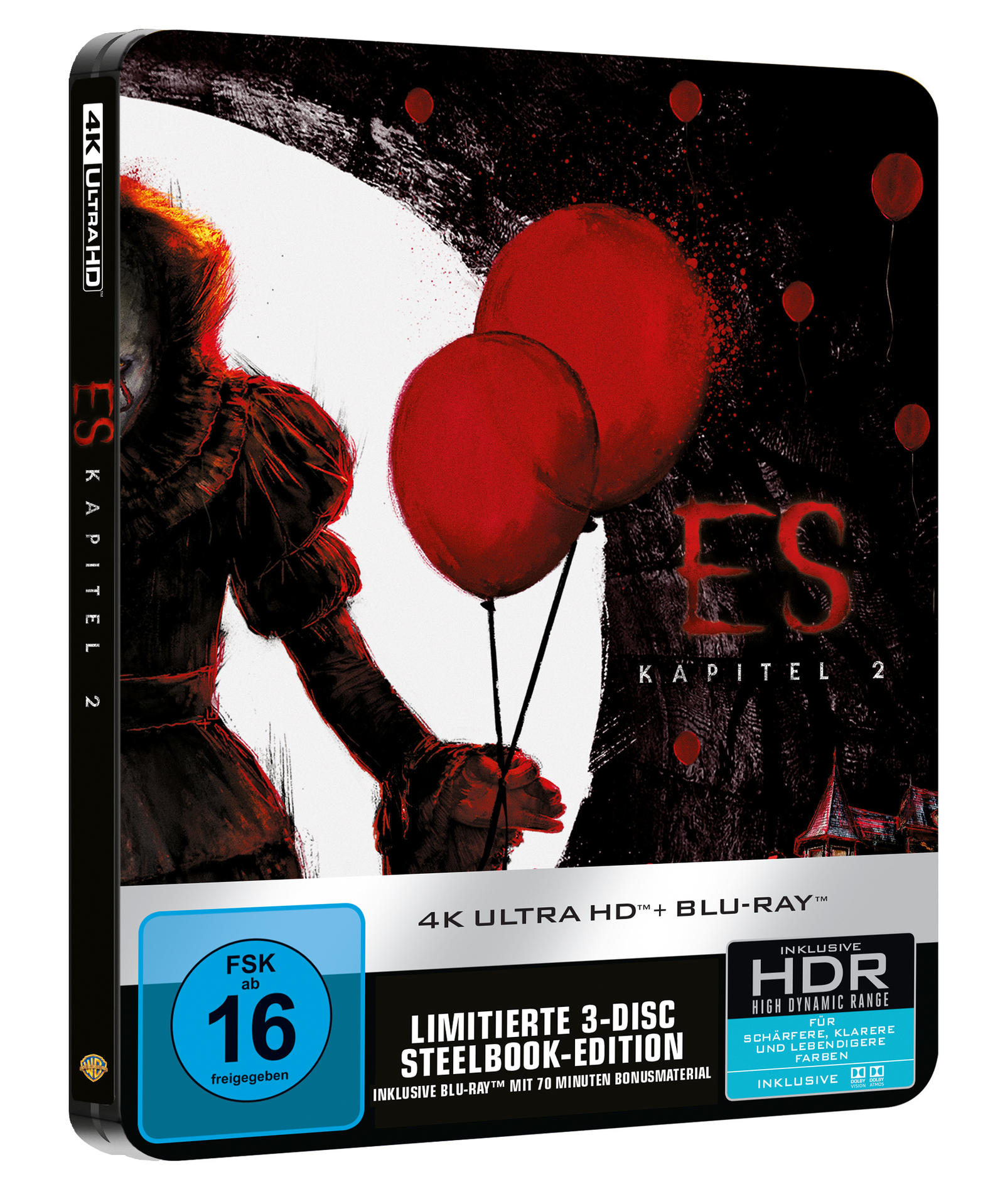Es - Kapitel 2 (Exklusives Limited Steelbook) 4K Ultra HD Blu-ray + Blu-ray