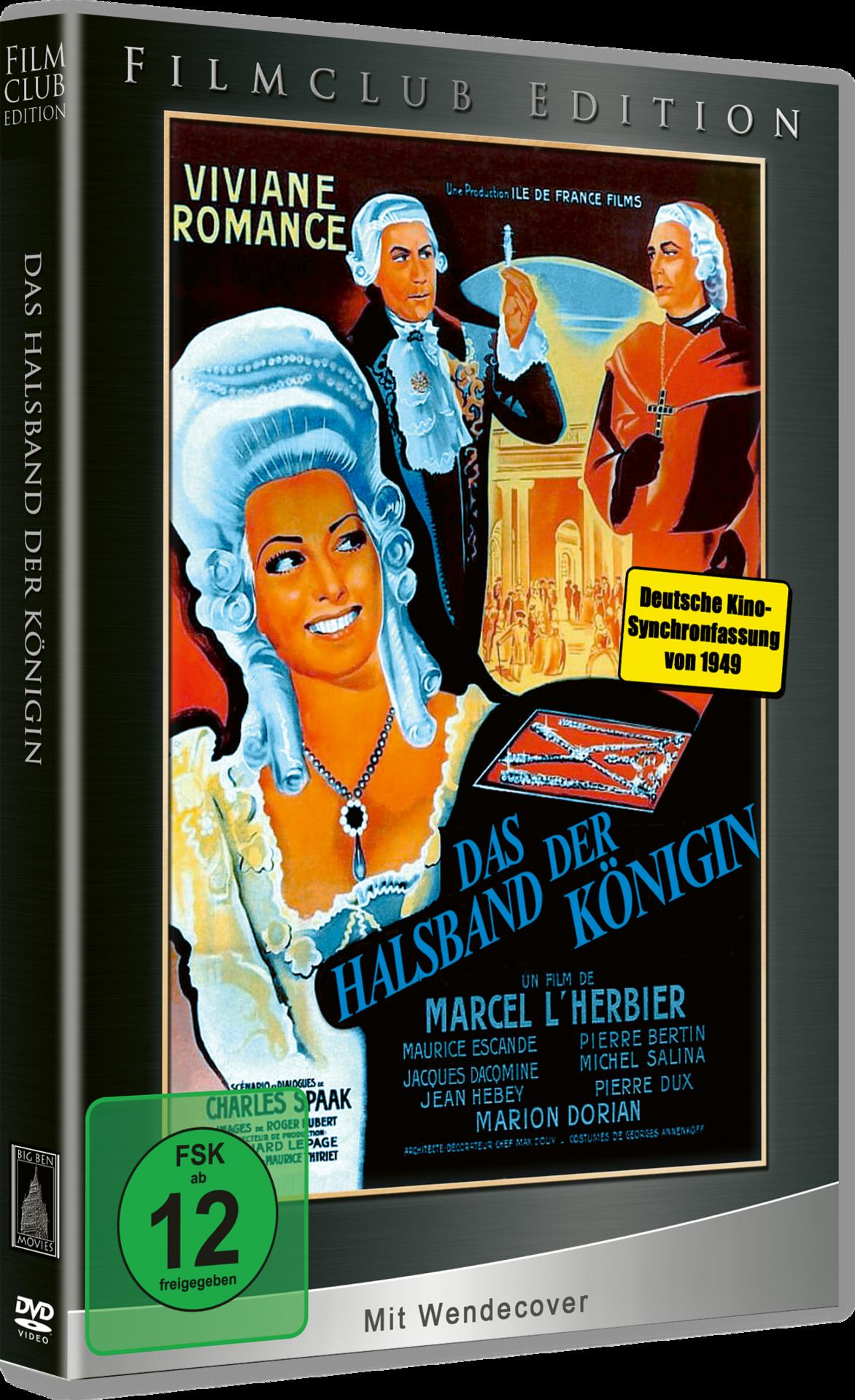 Ein DVD-Cover aus dem Film 'Das Halsband der Königin' mit einer Frau.