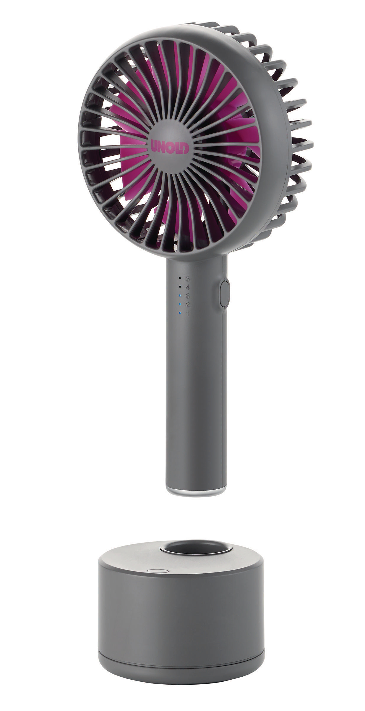 UNOLD 86639 Breezy Swing  Handventilator Anthrazit/Lila (4 Watt)