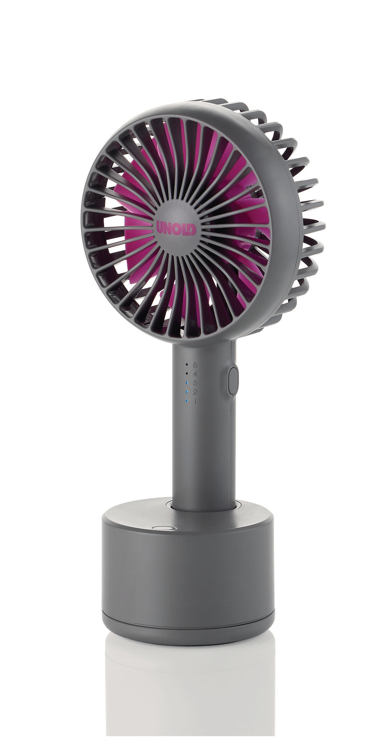 UNOLD 86639 Breezy Swing  Handventilator Anthrazit/Lila (4 Watt)