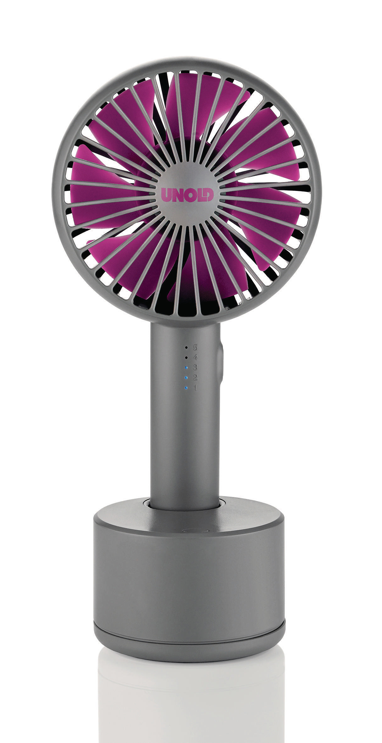 UNOLD 86639 Breezy Swing  Handventilator Anthrazit/Lila (4 Watt)
