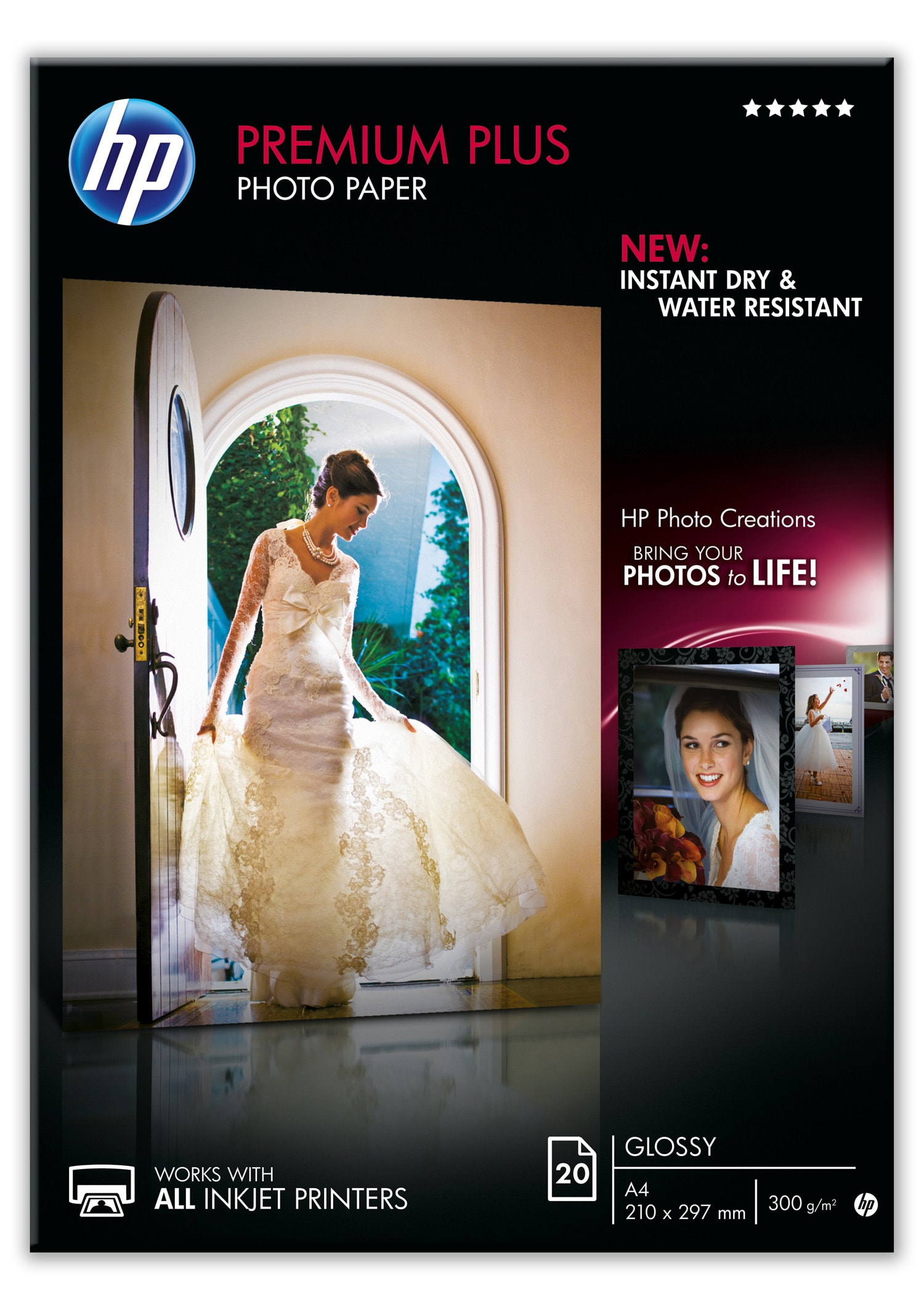 Papel fotográfico - HEWLETT PACKARD CR672A PREMIUMPLUSGLOSSYPHOTOPAPER