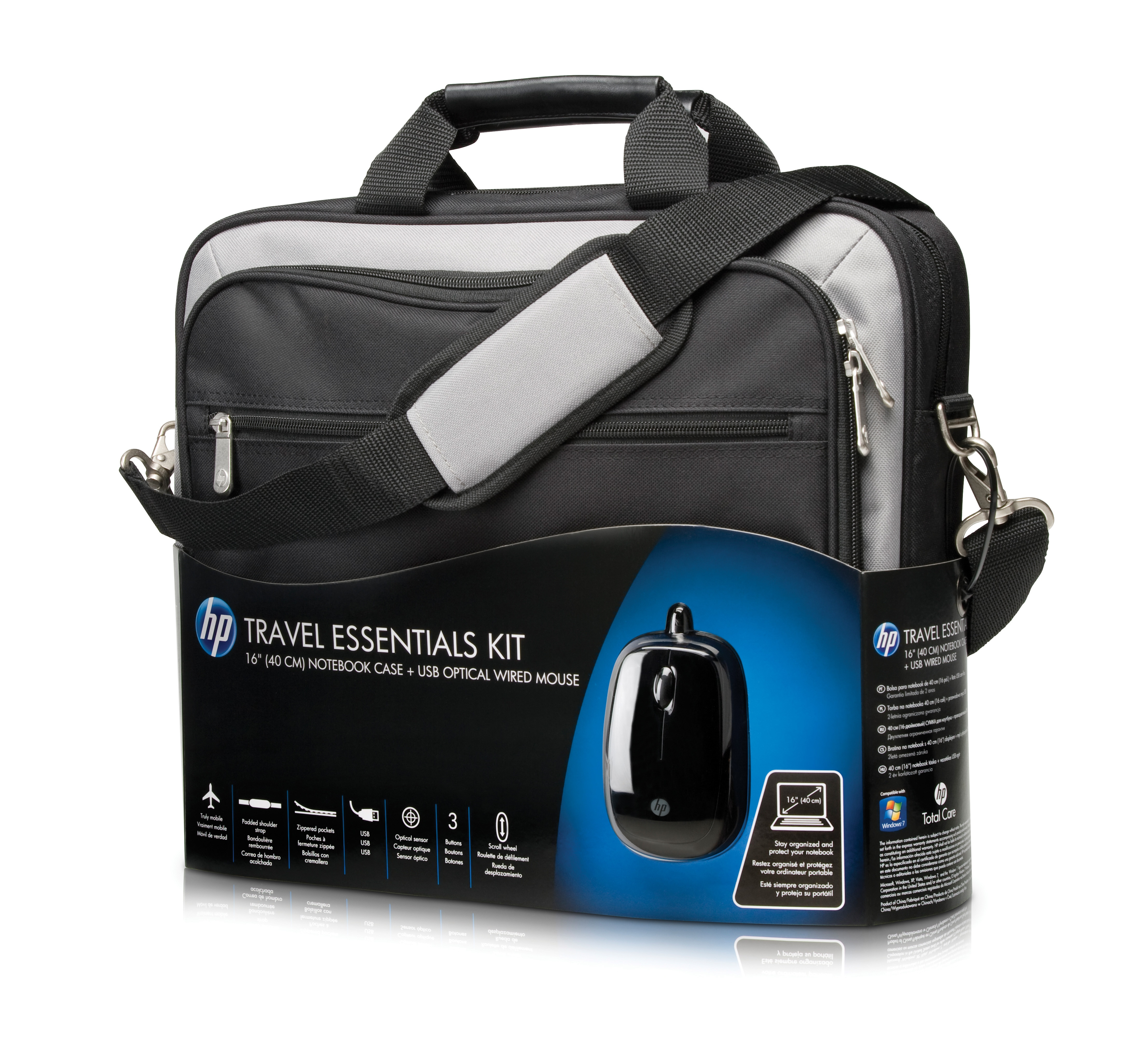 Maletín para portátil - HP XX046AA 16 TRAVEL ESSENTIAL BUNDLE