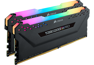 CORSAIR Arbeitsspeicher Vengeance RGB PRO 32GB DIMM Kit (2x 16GB), DDR4-3600, CL18, Schwarz