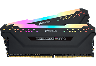 CORSAIR Arbeitsspeicher Vengeance RGB PRO 32GB DIMM Kit (2x 16GB), DDR4-3600, CL18, Schwarz