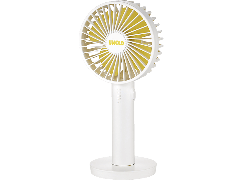 UNOLD Breezy II 86620 (4 Watt) Weiß/Gelb Handventilator