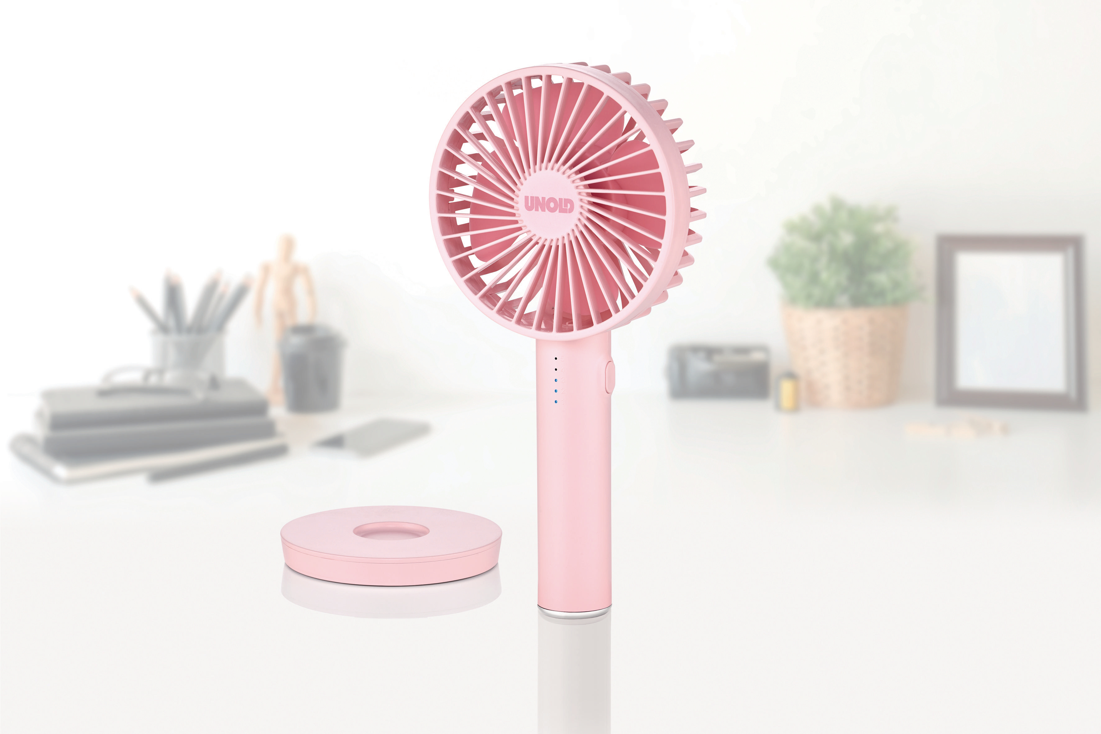 UNOLD Breezy II 86624 Handventilator Pink (4 Watt)