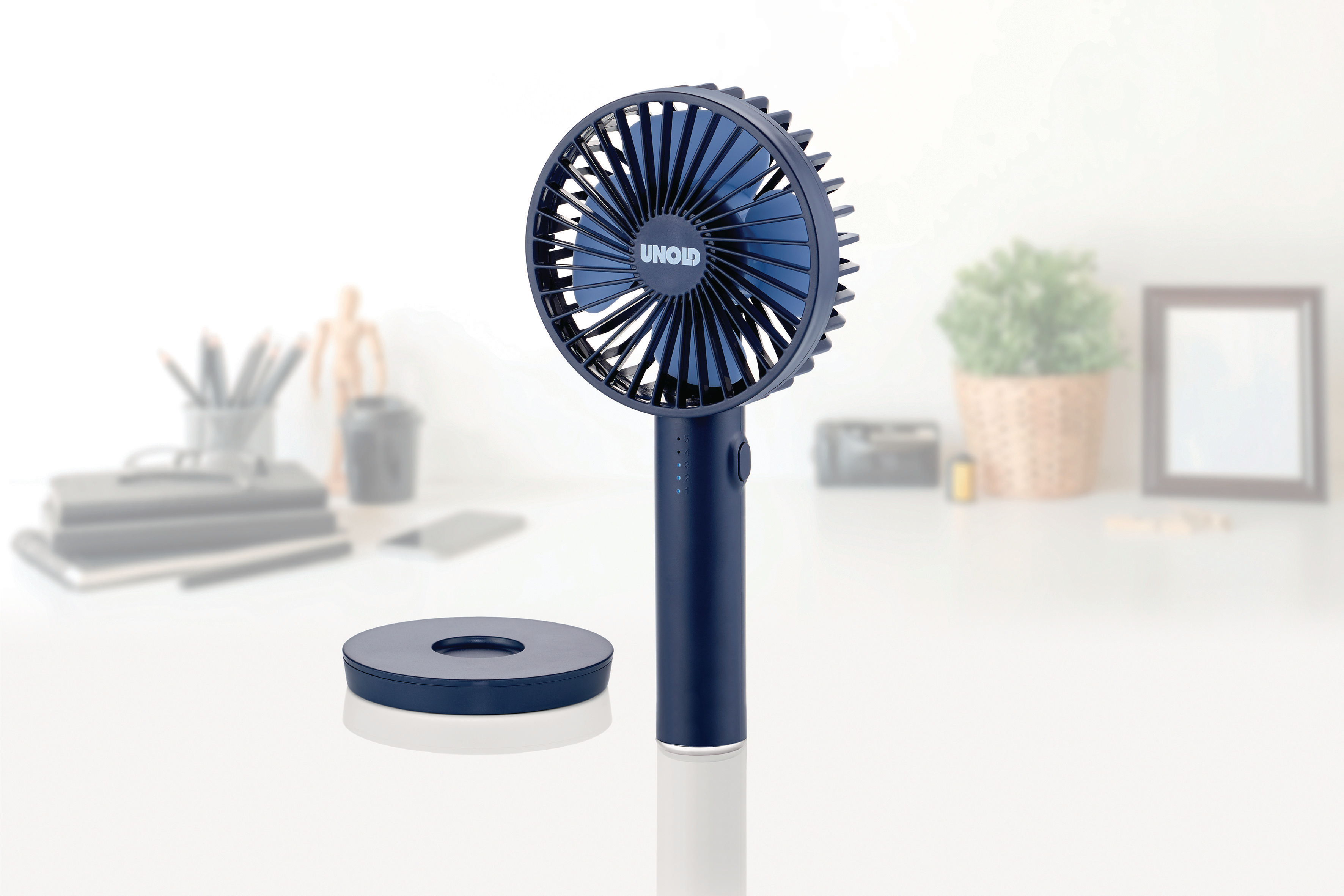 UNOLD Breezy II 86628 Handventilator Blau (4 Watt)
