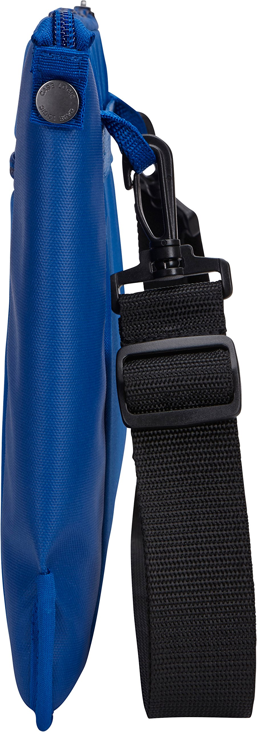 Maletín para portátil - Case Logic INT111, Bandolera, Para portátiles de hasta 12", Azul