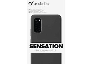 Funda - CellularLine SENSATIONGALS11EK, Para Samsung Galaxy S20, Silicona, Rígida, Negro