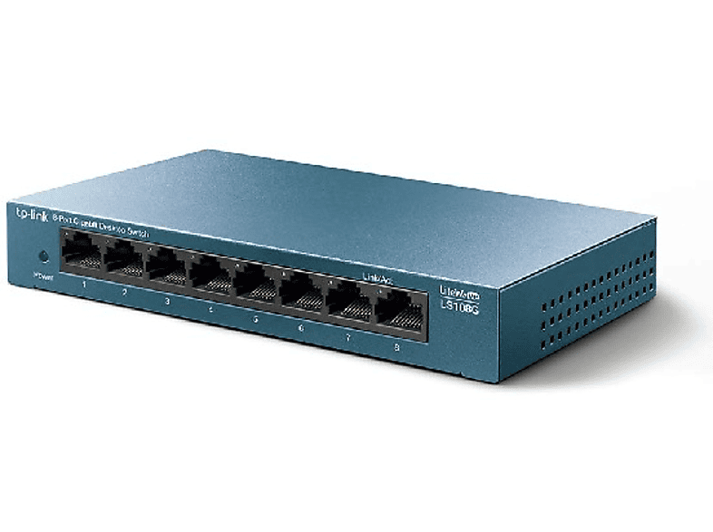 Switch - TP-Link LS108G No Administrado 8 Puertos Gigabit Ethernet Azul