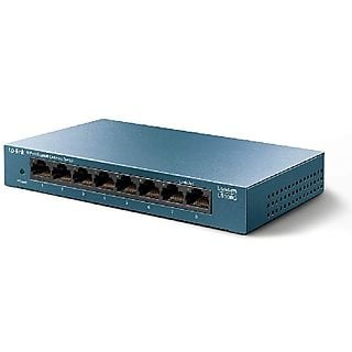Conmutador -  TP-Link LS108G Switch No Administrado 8 Puertos Gigabit Ethernet Azul
