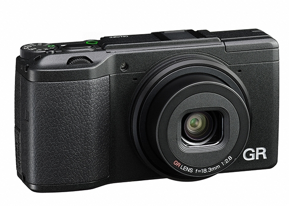 Cámara digital compacta - Ricoh GR II, 16.9 MP, CMOS, Full HD, 18.3 mm, ISO 100 - 25600, Negro