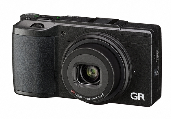 Cámara digital compacta - Ricoh GR II, 16.9 MP, CMOS, Full HD, 18.3 mm, ISO 100 - 25600, Negro