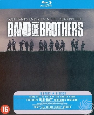 Blu-ray disc case with a movie poster image showing soldiers on a hill and text.