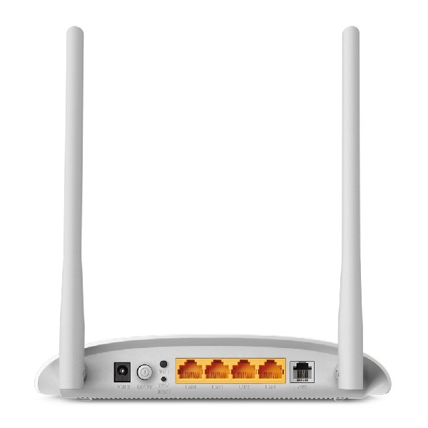 Router - Tp-Link TD-W8961N, Inalámbrico, Wi-fi, 300 Mbit/s, ADSL2 +, Router Nat, 4 puertos, Blanco