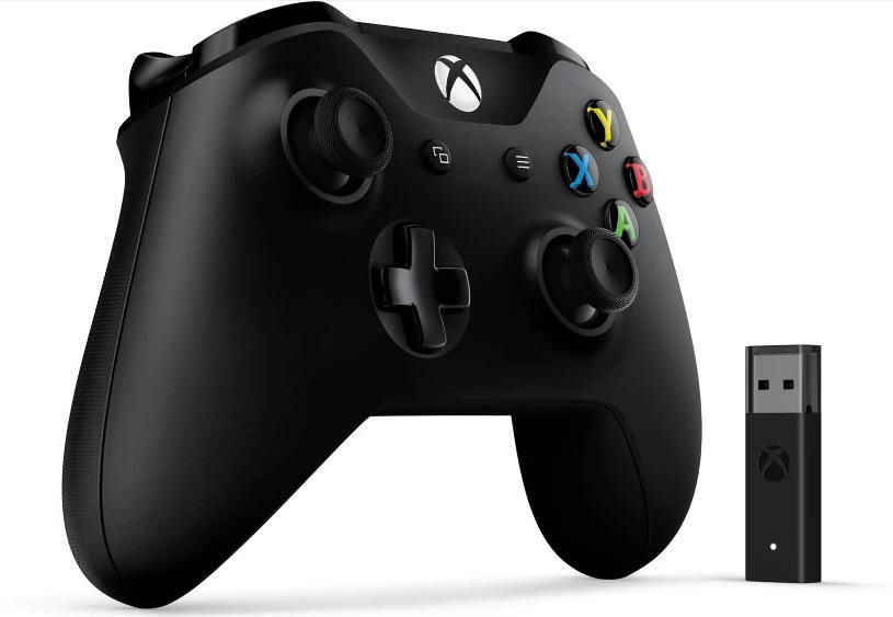 MICROSOFT Xbox Controller + Wireless Adapter für Windows Controller Schwarz für Xbox One, PC