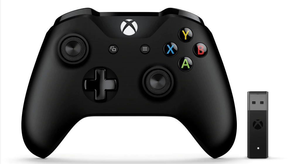 MICROSOFT Xbox Controller + Wireless Adapter für Windows Controller Schwarz für Xbox One, PC