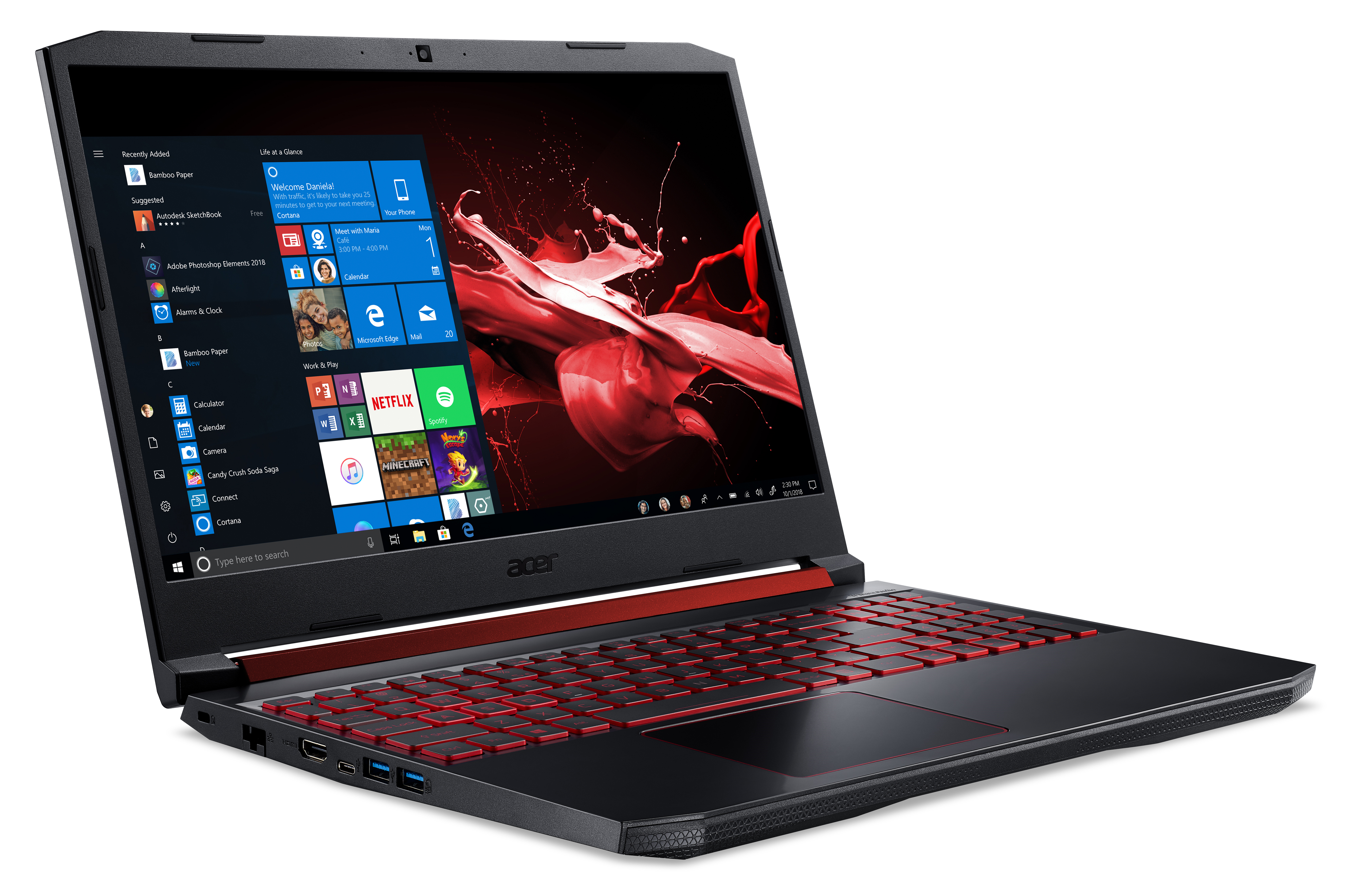 ACER Nitro 5 (AN515-43-R5KH) - 15,6 Zoll - AMD Ryzen™ 5 3550H - 8 GB - 512 GB - NVIDIA GeForce® GTX 1650 - Windows 10 Home (64 Bit)