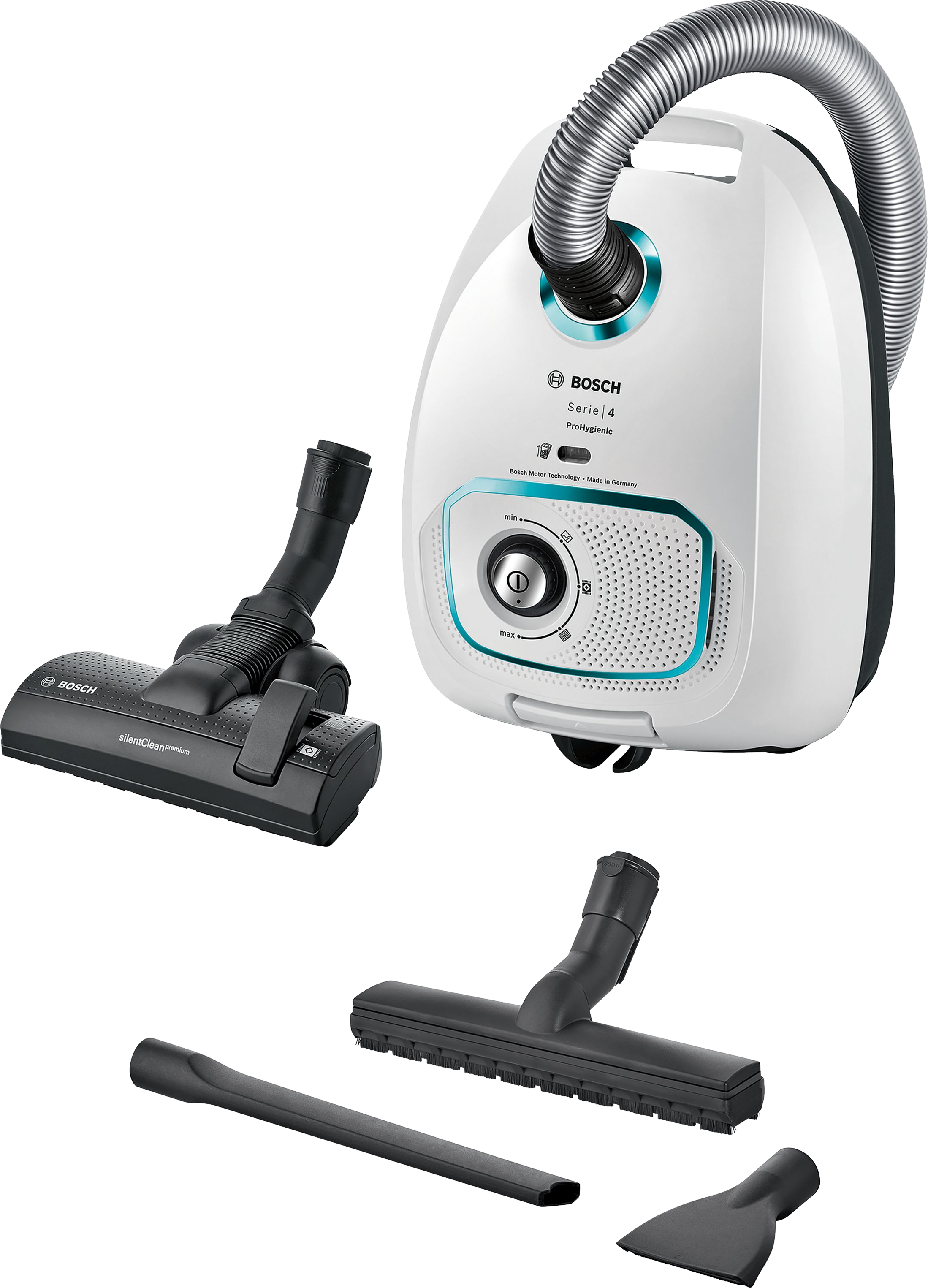 BOSCH BGLS4HYG2 Serie 4 Porzsákos porszívó, ProHygienic, fehér