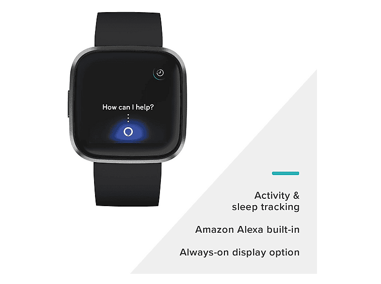 FITBIT Versa 2 Akıllı Saat Siyah Fiyat & Özellik | MediaMarkt